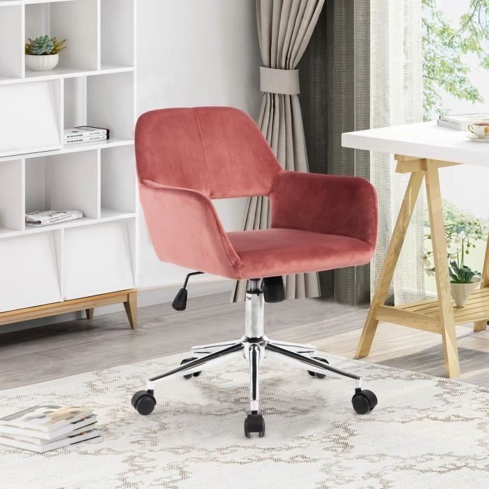 Стілець для домашнього офісу з оксамитової тканини Mid-Back Desk Chair